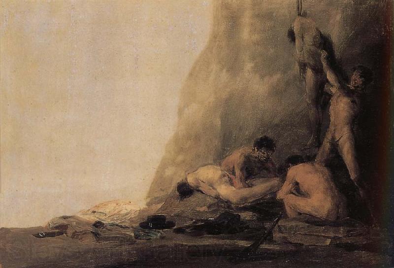 Francisco Goya Cannibals preparing their victims Norge oil painting art